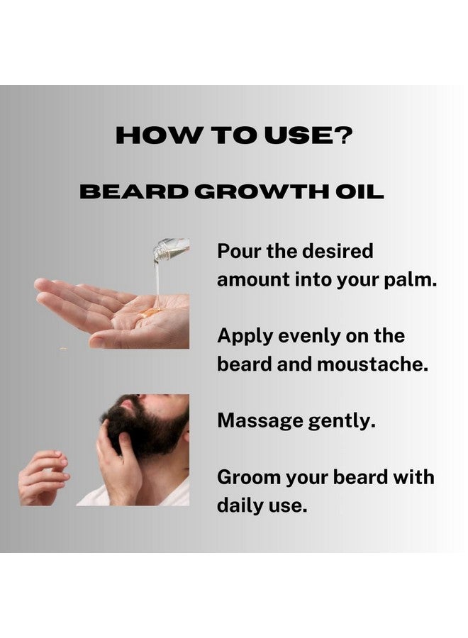 Nesa Premium Beard & Moustache Growth Oil for Men - 30 ML - With Argan Oil - Nourishment, Growth, and Shine - Image 3