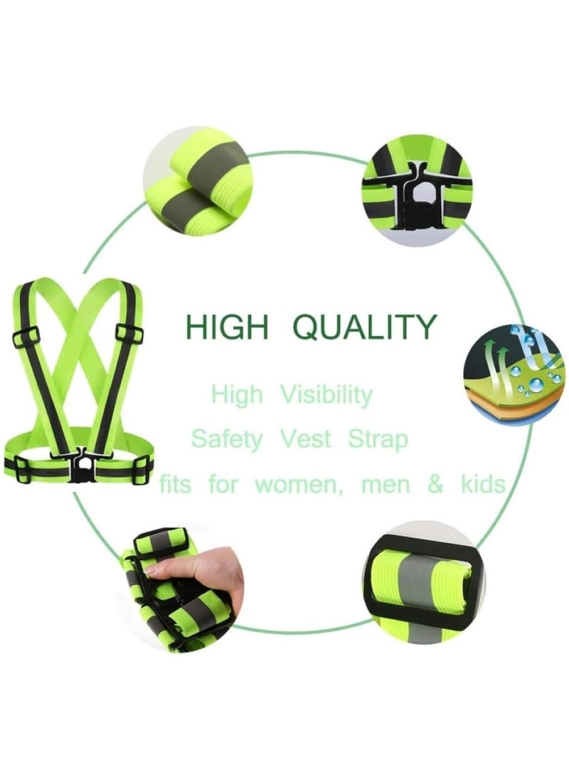 Huitich - High-Visibility Reflective Safety Belt, Safety Waist Belt, and Safety Jacket Yellow - Image 1