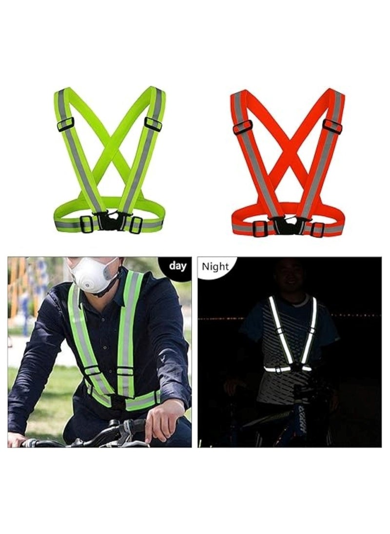 Huitich - High-Visibility Reflective Safety Belt, Safety Waist Belt, and Safety Jacket Yellow - Image 1
