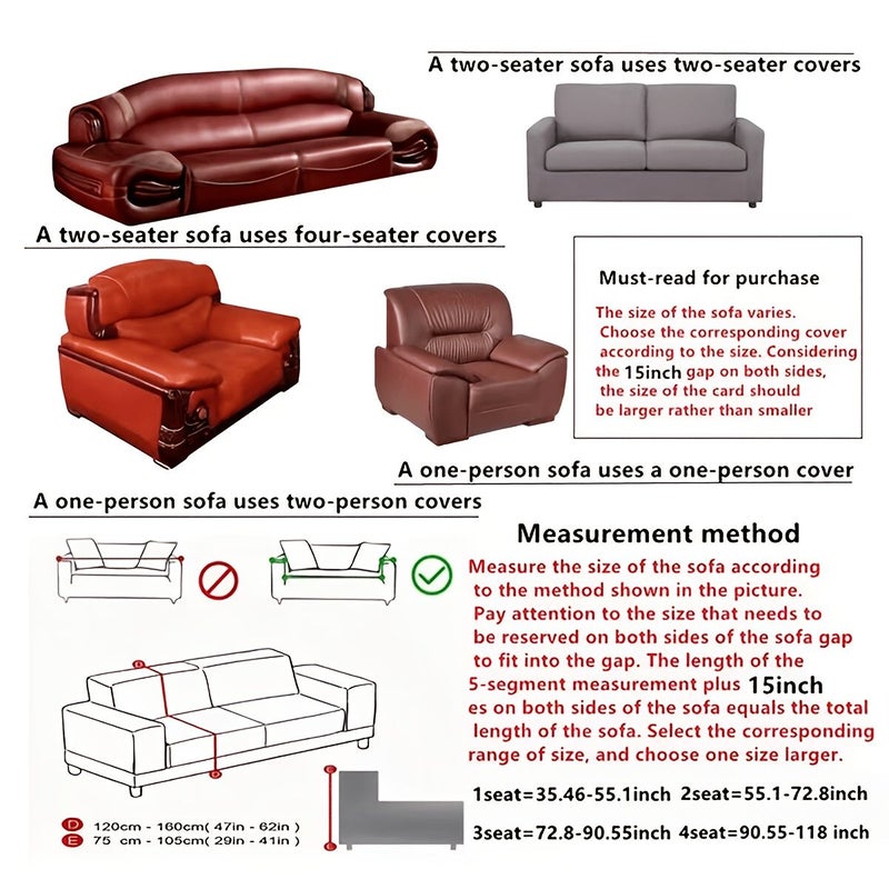 1pc Silky Fiber Full Coverage Stretch Solid Color Garden Style Sofa Cover For 1 4 Seater Sofas Breathable Wear Resistant Durable Easy To Clean Stylish Home Decor Living Room - Image 3