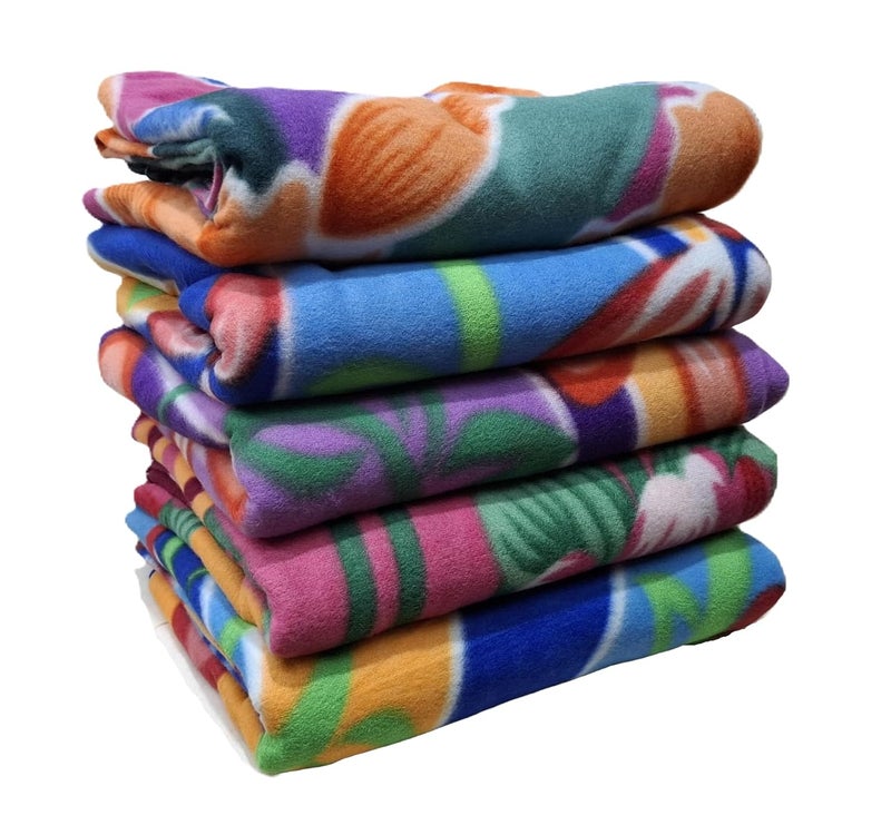 ILRASA Lightweight Soft Single Bed Fleece Blanket Multicolor BudgetFriendly for Home Hostels Donations Camping 10