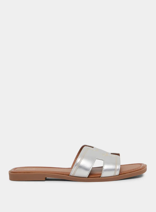 Styli Styli Open Toe Flat Sandals