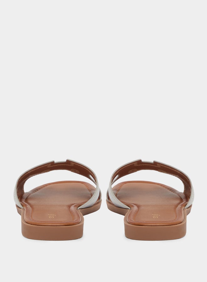 ستايلي صنادل مسطحة مفتوحة من الأمام - Image 4