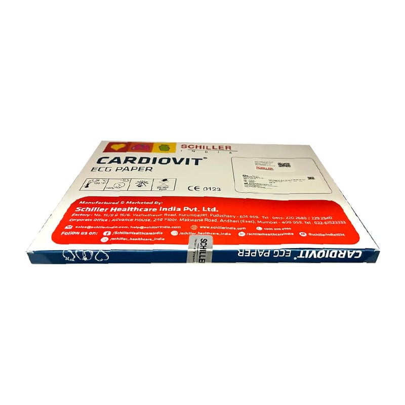 SCHILLER ECG Paper For CARDIOVIT AT-2 series/CS-200 / AT-180 / AT-170 | ECG Paper | Length 280 mm And Height 210 mm | 200 Sheets In One Pack - Image 4