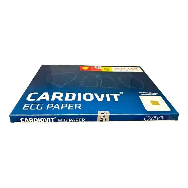 SCHILLER ECG Paper For CARDIOVIT AT-2 series/CS-200 / AT-180 / AT-170 | ECG Paper | Length 280 mm And Height 210 mm | 200 Sheets In One Pack - Image 2