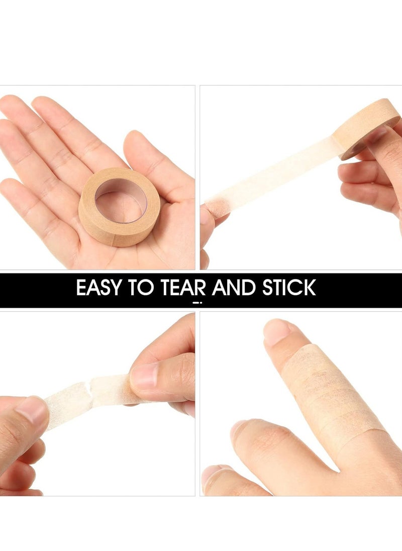 Generic 6 Rolls Flexible Skin Tape Breathable Nose Tape Self Adhesive Gauze Tape for Wound Injuries Swelling Sports, Beige (1.25 cm x 9.14 m)  - Image 3