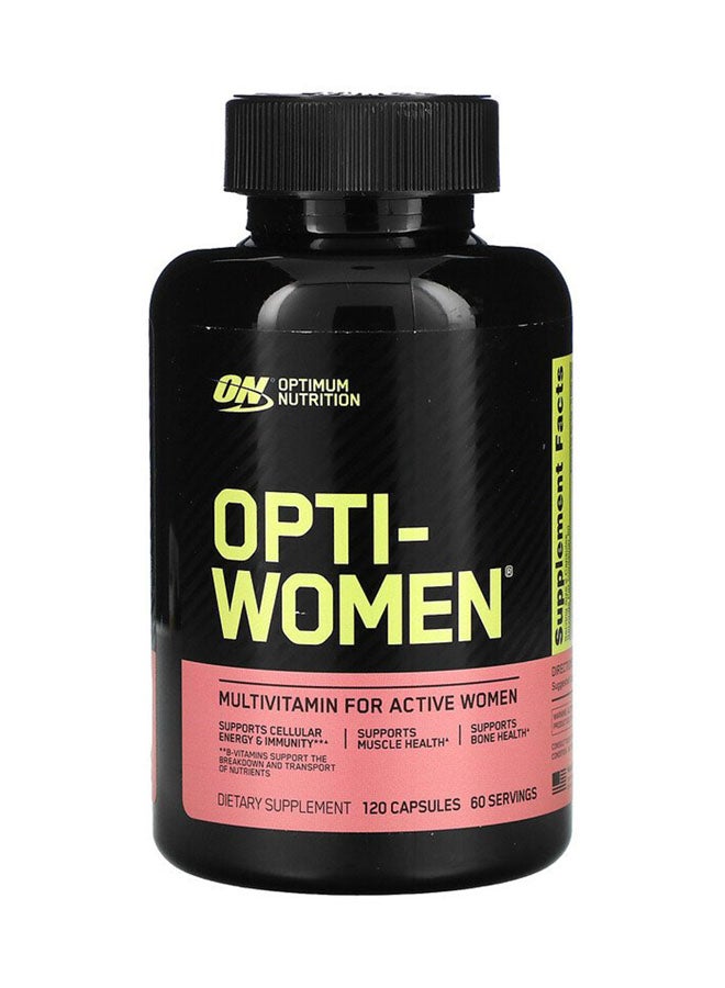Optimum Nutrition On High Protency Opti-Women Dietary Supplement - 120 Capsules - Image 1
