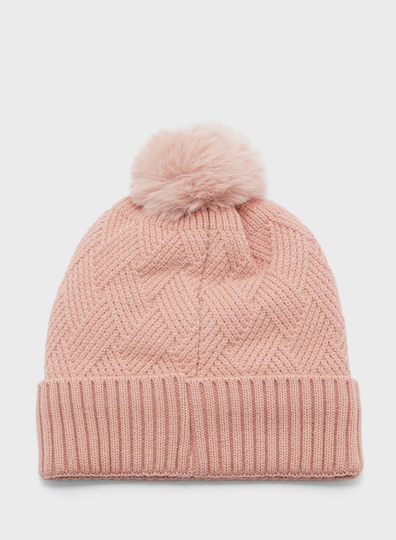 ايلا طقم شتوي من قبعة بوم بوم، وشاح، وقفازات  قطع - Image 3