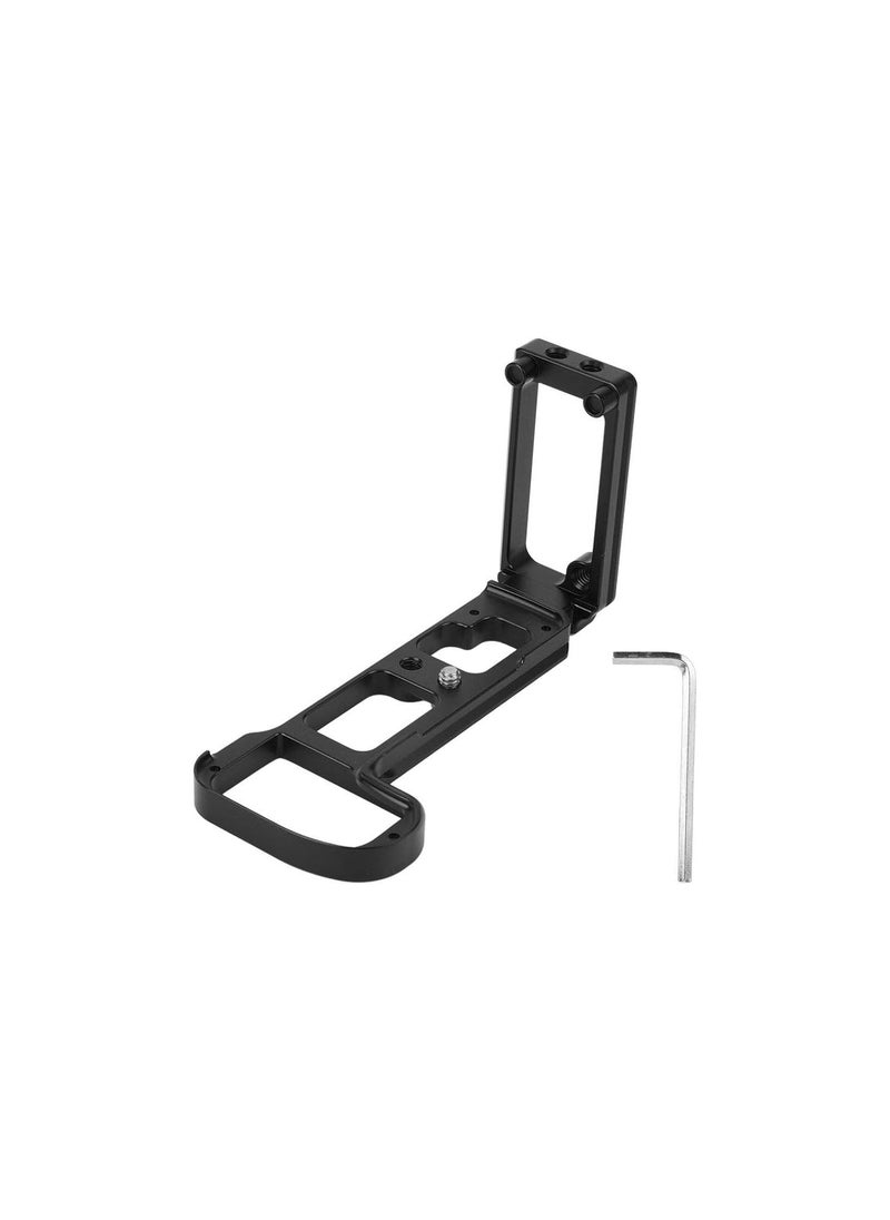 Quick Release L-Plate,Camera QR L-Plate Vertical Bracket Hand Grip for Nikon Z6 Z7 Mirrorless Camera(black)
