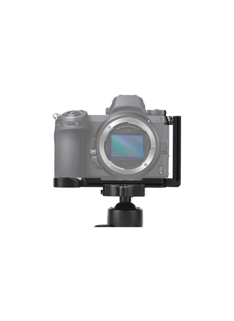 Quick Release L-Plate,Camera QR L-Plate Vertical Bracket Hand Grip for Nikon Z6 Z7 Mirrorless Camera(black)