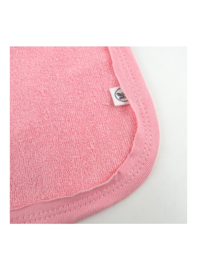 HonestBaby - 10 Pack Organic Cotton Baby Terry Wash Cloths Rainbow Pinks One Size - Image 1
