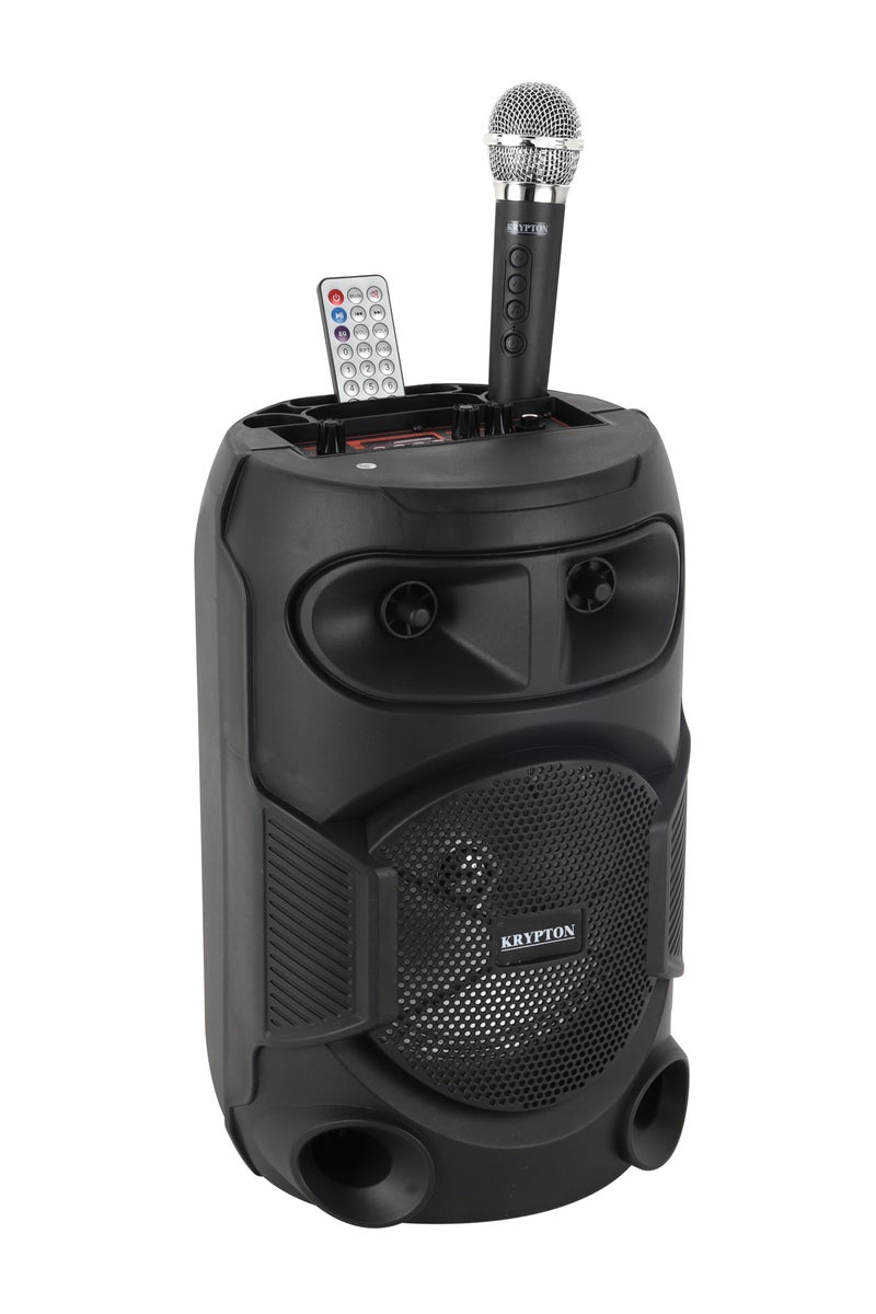 KRYPTON Portable Rechargeable Bluetooth Speaker with Wireless Microphone – 20000W PMPO, USB/FM/MP3 Support, RGB Lights, 2–6H Playtime, Indoor & Outdoor Use - Image 2