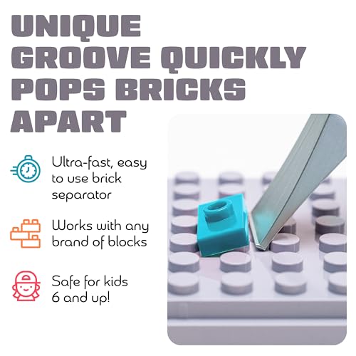 Brick Popper - World's Fastest Separator Tool - Efficient Remover for Kids and Adults - Perfect for Ages 6 and Up - Essential Tool (Light Blue) - Image 4