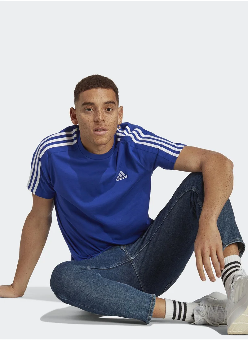 Adidas 3 Stripes Single Jersey T-shirt
