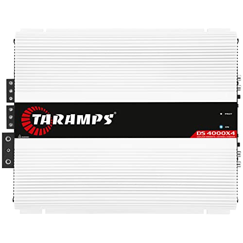 Taramp's Taramps DS 4000x4 1 Ohm 4000 Watts Rms 4 Channels of 1000x4 Watts Car Audio Amplifier Class D Full Range Crossover Fixed Rca / High Level Input System - Image 1