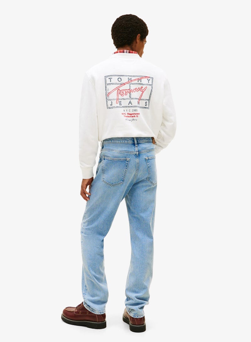 TOMMY JEANS Ryan Whiskered Slim Straight Leg Jeans - Image 4