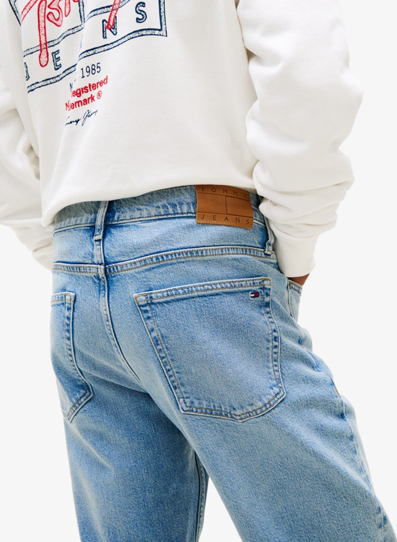 TOMMY JEANS Ryan Whiskered Slim Straight Leg Jeans - Image 2