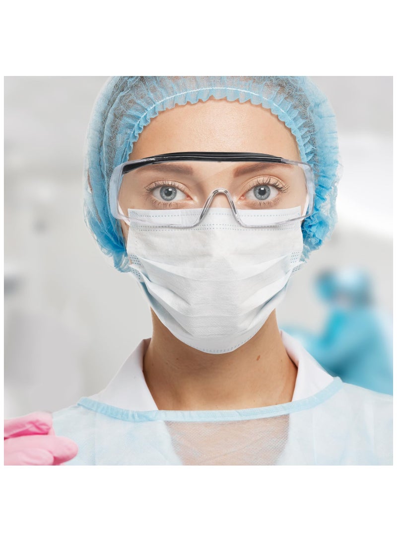 Zikra Safety Goggles Over Glasses, Anti-Fog Clear Wraparound Lens, Fog and Scratch-Resistant Over Glasses, Anti-Scratch Lab or Shooting Glasses Eye Protection, Adjustable, UV Protective Eyewear - Image 4