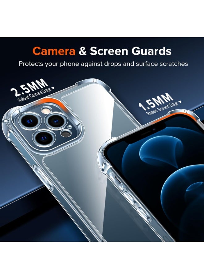 جراب شفاف ضد الصدمات متوافق مع هاتف ايفون 12 برو ماكس - Image 3