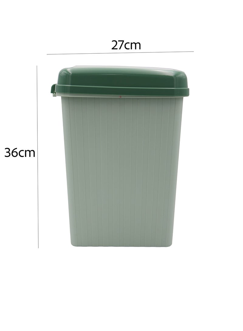 Ideal Pack Plastic Dustbin with Lid – 36 x 27 cm | Compact Covered Trash Bin for Home, Bathroom, Office, or Kitchen | Sturdy, Easy-to-Clean Design - Image 4