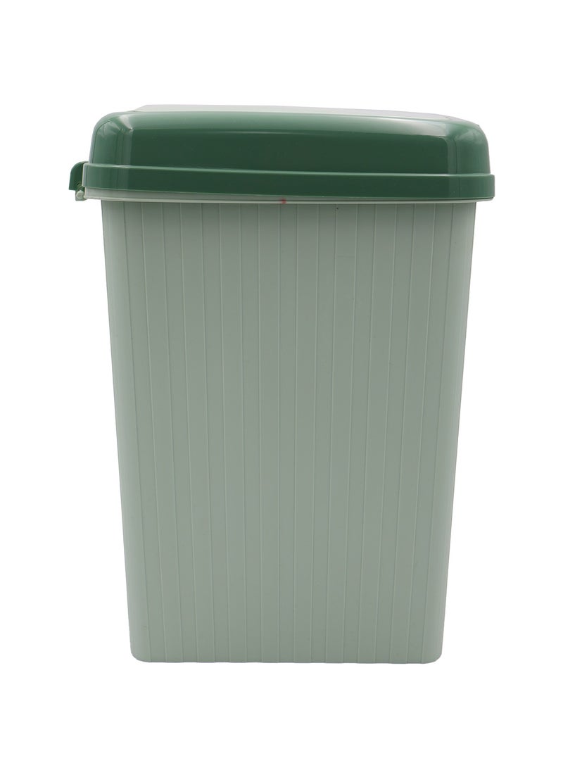 Ideal Pack Plastic Dustbin with Lid – 36 x 27 cm | Compact Covered Trash Bin for Home, Bathroom, Office, or Kitchen | Sturdy, Easy-to-Clean Design - Image 1