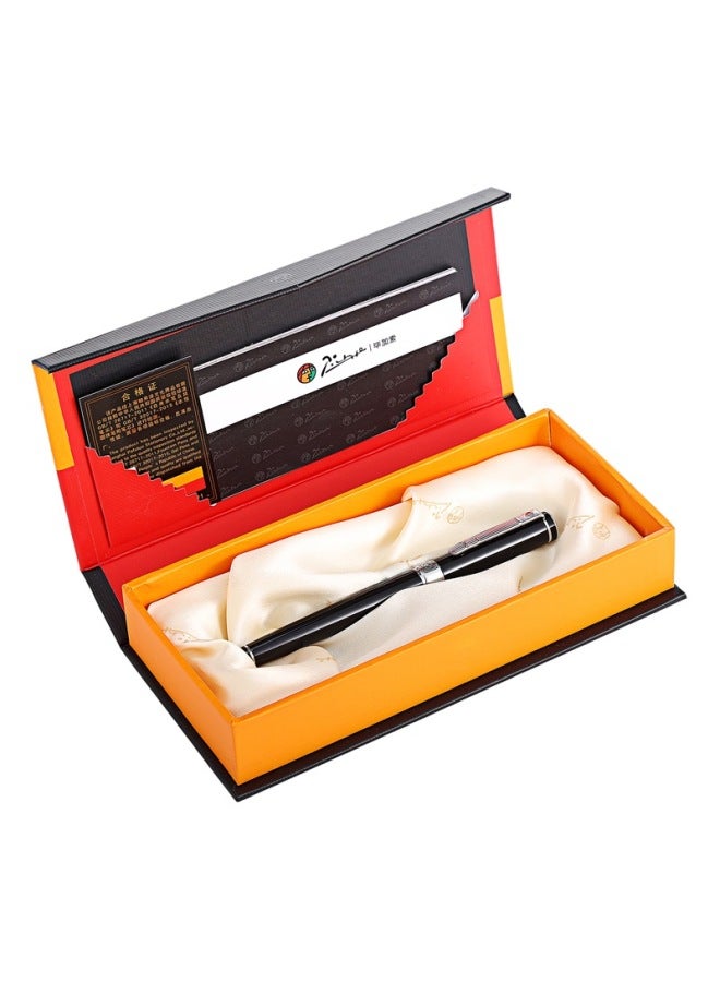 Pimio Fountain Pen, Signature Pen, Business Office Gift, Adult Male And Female Graduation Gift, Student Calligraphy Ink Pen, Gentleman Series 902, Bright Black With Silver Clip - Image 5