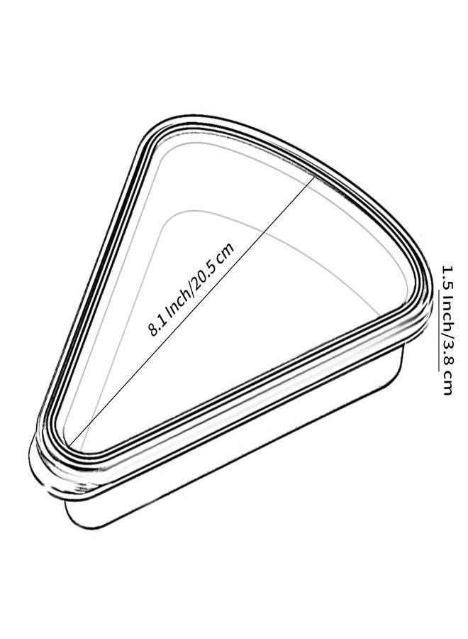 KEVJES 2-Pack Reusable Silicone Leftover Pizza Slice Storage Container with Air-tight Lids-BPA Free,Fits Single Slice up to 16”,Save Space,Refrigerator organizer (Blueberry) - Image 5