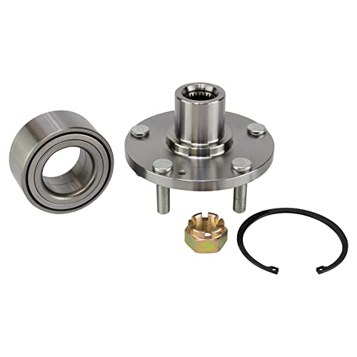 TRQ Front Wheel Bearing & Hub Kit with ABS Sensor Compatible with 2001-2006 Hyundai Santa Fe 2005-2009 Tucson 2005-2008 Kia Sportage - Image 4