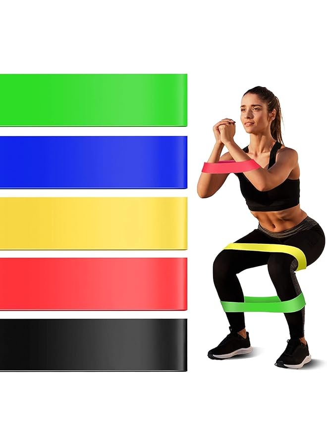 SKY-TOUCH 5PCS/Set Resistance Band fitness 6Levels Latex Gym Strength Training Rubber Loops Bands Fitness CrossFit Equipment Yoga Exercise Pull Rope Elastic Bands for Fit - Image 1