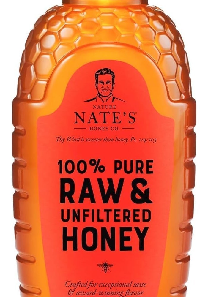 Nature Nate's 100% Pure Raw & Unfiltered Honey - 16 oz - Image 1