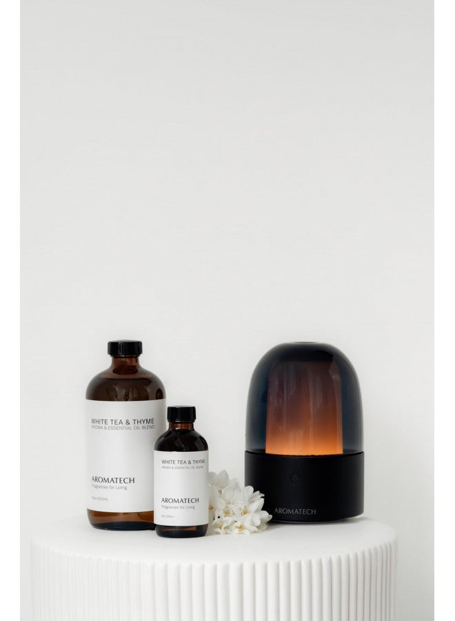 AromaTech White Tea and Thyme Aroma Essential Oil Blend: Luxury Hotel Inspired Aromatherapy with Tea Leaf, Fresh Thyme & Amber for Ultrasonic Diffusers & Nebulizers - 16 fl oz, 500 mL - Image 3