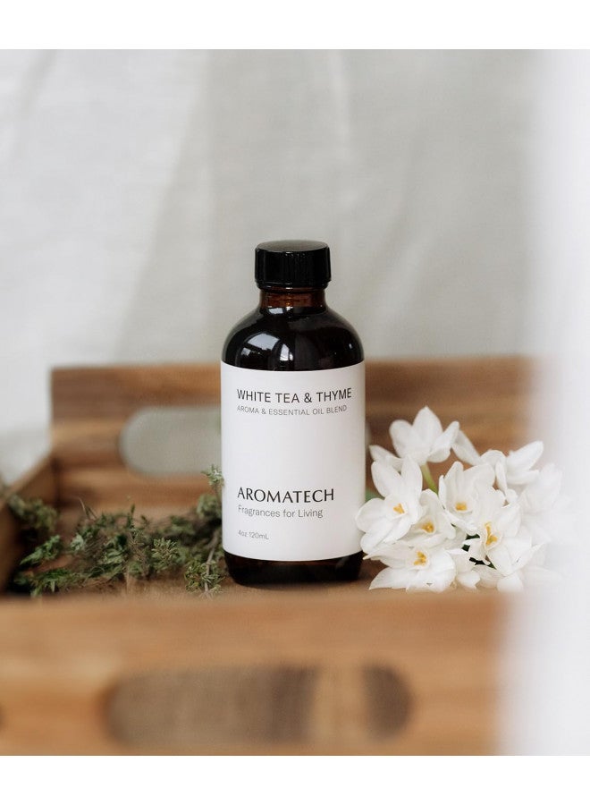 AromaTech White Tea and Thyme Aroma Essential Oil Blend: Luxury Hotel Inspired Aromatherapy with Tea Leaf, Fresh Thyme & Amber for Ultrasonic Diffusers & Nebulizers - 16 fl oz, 500 mL - Image 2
