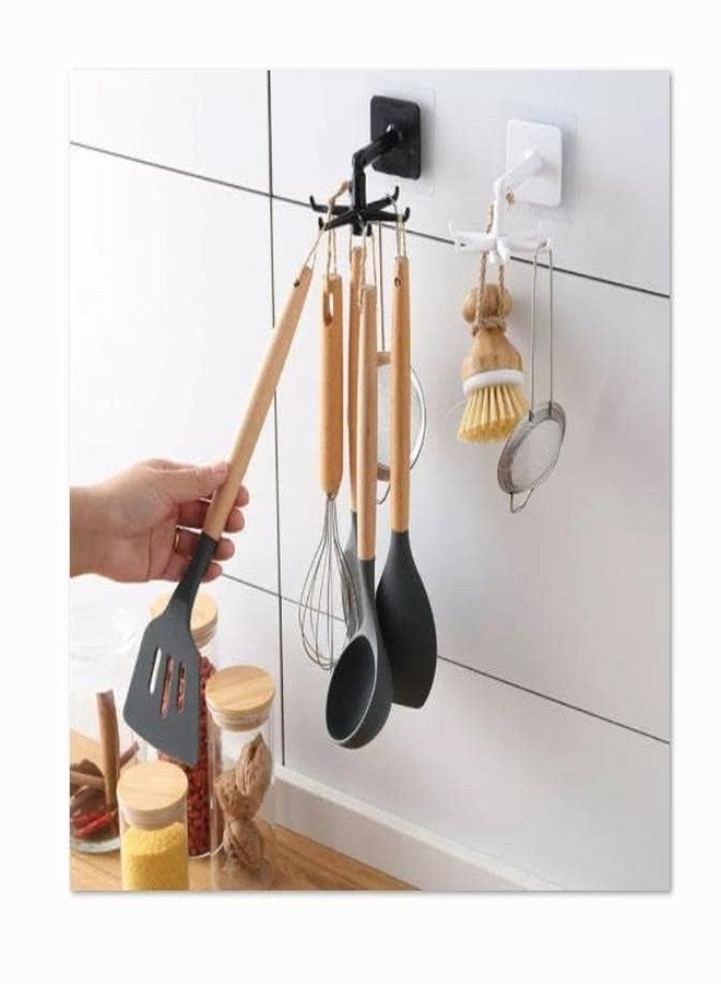 Pamidhar Rotating Folding Storage Swivel Hook Plastic Self-Adhesive Cabinet 360 Degree Rotating Kitchen Suction Hooks for Home Bathroom, Wall-Mounted Storage Hook (Multicolor) (Pack of 2) - Image 5