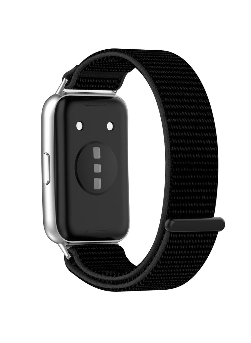 Youque Nylon Replacement Wrist Band, Smart Watch Strap for HUAWEI Band 11/11 Pro Black - Image 2