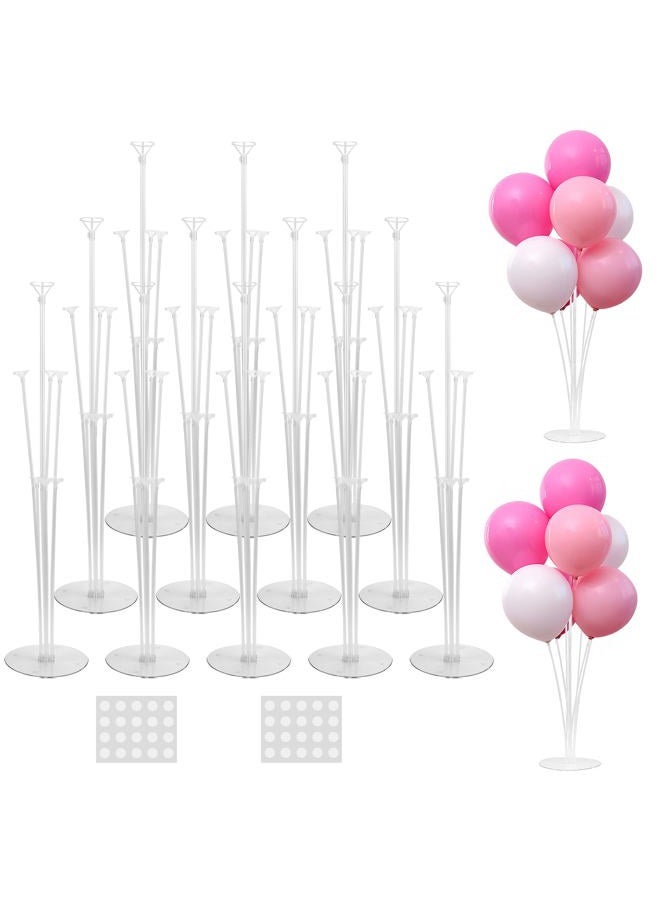 JOYYPOP 12 Sets Balloon Stand Kit For Table, Balloon Sticks with Base Birthday Graduation Party Decorations Wedding - Image 1