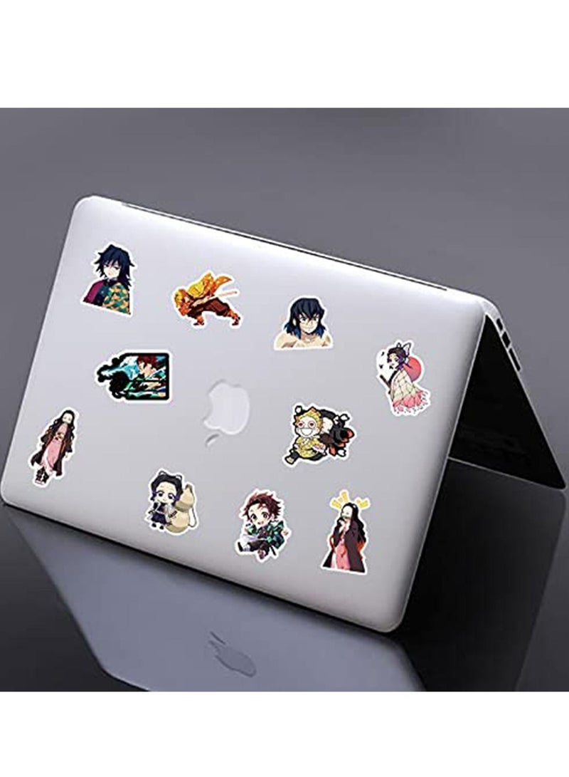 سيوسي 100 قطعة من ملصقات الرسوم المتحركة Demon Slayer، ملصقات متكررة مقاومة للماء للأطفال البالغين، ملصقات كمبيوتر محمول من الفينيل لألواح التزلج، وزجاجات المياه، والسيارات، ومصد الصدمات، وسجل القصاصات - Image 2
