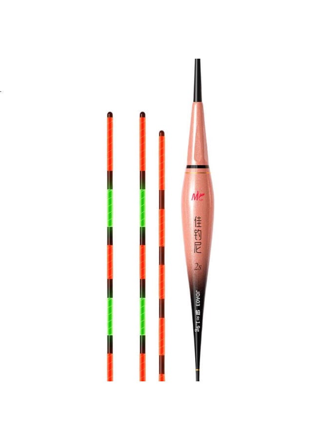 Jiadiaoni Night Luminous Bite Hook Color-Changing Electronic Float High Brightness Eye-Catching High Sensitivity Crucian Carp Float Floating In Water No Shadow Float 3-2 Bite Change - Image 3