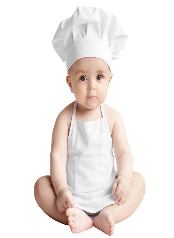 XLSXEXCL 2PCS Baby Chef Outfit Set, Baby Apron and Chef Hat for Newborn Photography, Toddler Cook Role Play, Cute Baking Costume for Infants Photography, Cooking Bakery Theme Party (Age: 10-24 Months) - Image 1
