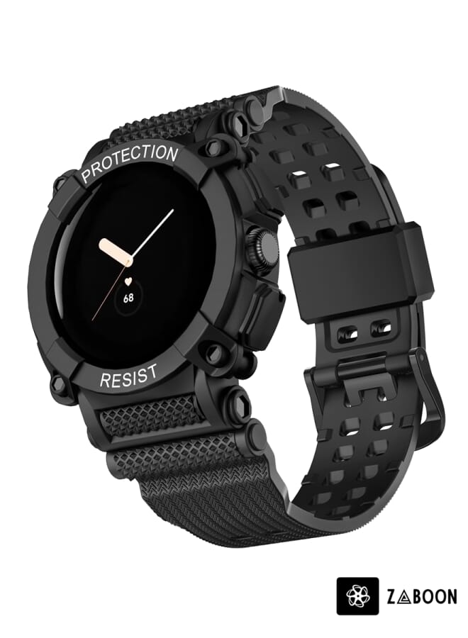 Zaboon Google Pixel Watch Three-proof Solid Color Integrated Watch Band - Image 1