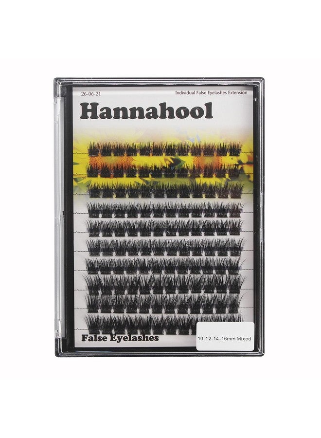 Hannahool Large Pack,Diy Eye Lashes Extensions 120Pcs Wide Stem Cluster Eyelashes Mixed 10121416Mm;141618Mm;121416Mm Individual False Eyelashes Dramatic Look (Mixed 10121416Mm) - Image 2