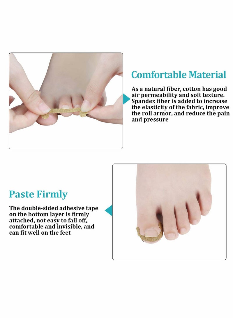 KASTWAVE Ingrown Toenail Tool Set, Including Ingrown Toenail File and Lifter, 60 Pieces Elastic Patch Curved Toenails Brace Stickers, 60 Pieces Ingrown Toenail Correction Stickers (122 Pieces) - Image 4