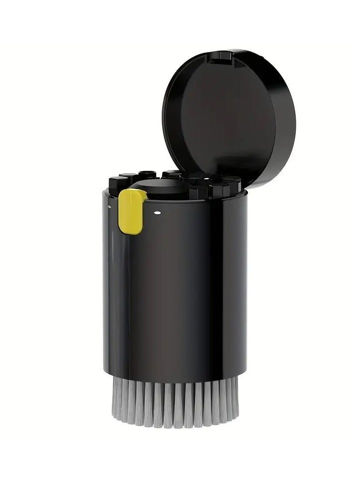 تشاين مجموعة تنظيف الألكترونيات 20*1, مجموعة متنوعة لتنظيف الإيربودز والكيبورد والجوال والسماعات والكثير , فرشات تنظيف بأحجام مختلفة وأدوات رفع وأداة بخاخ منظف ودبوس والكثير داخل علبة دائرية بزر إغلاق 8.9 * 5.7 سم أبيض - Image 2