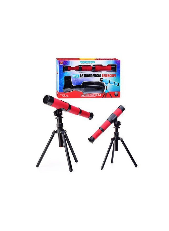 تلسكوب فلكي للأطفال (أحمر)