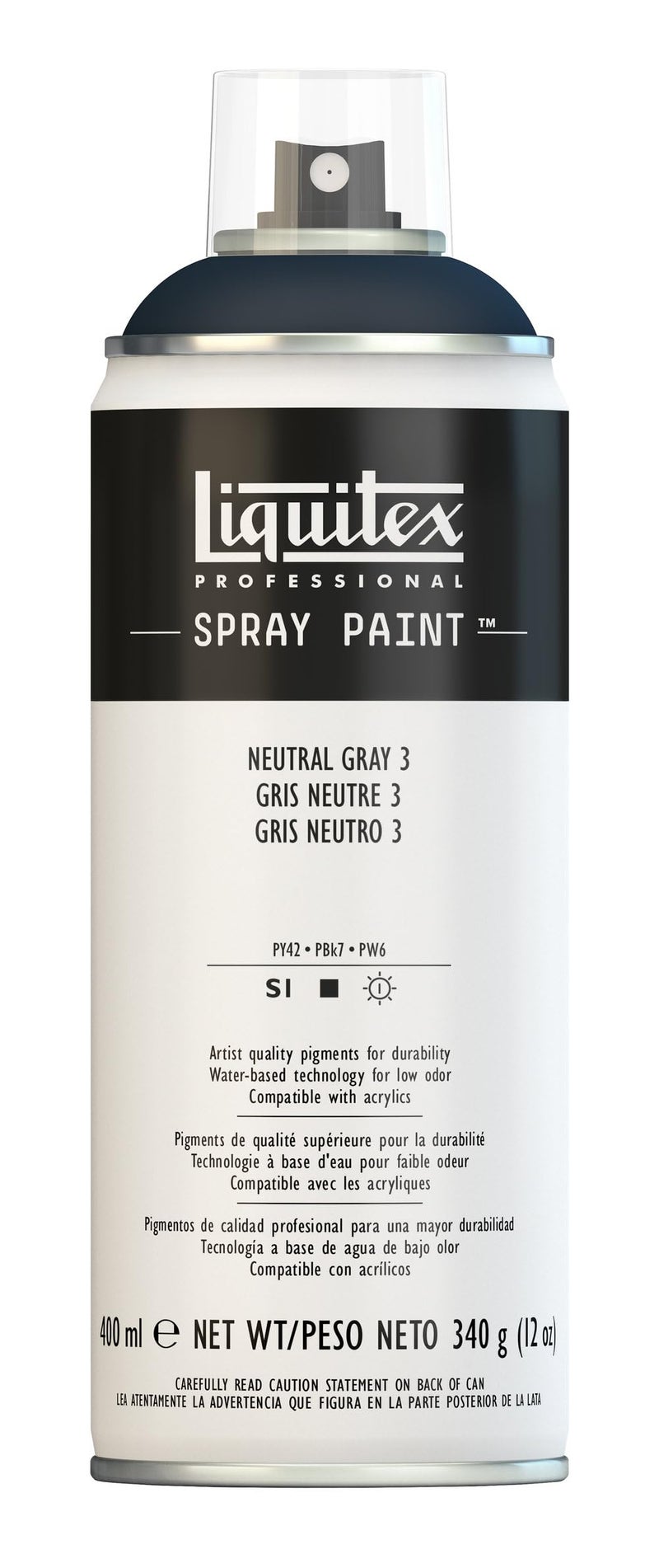 Liquitex Professional Spray Paint 12oz 400ml Neutral Grey 3 - Image 2