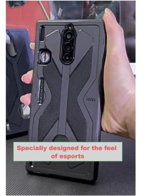 Protective Cases Compatible with ZTE Nubia Red Magic 8S Pro,for Red Magic 8 Pro/8S Pro/8 Pro+/8S Pro+ Back Cover, Prevents Fingerprints Anti-Scratches Shockproof Mobile Case（Black）