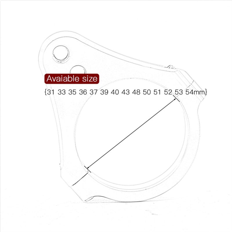 CNC ألومنيوم دراجة نارية توجيه المثبط الأحمر 35mm شوكة قوس دعم حامل 31 33 35 36 37 39 40 43 48 50 51 52 53 54mm - Image 4