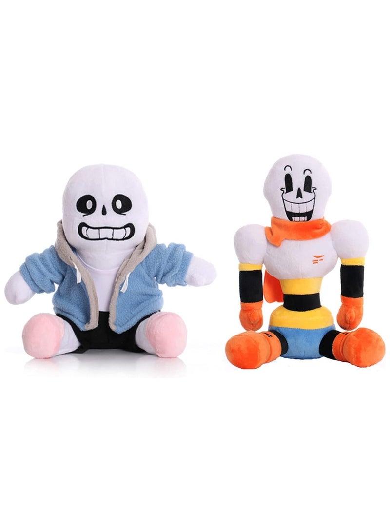 Undertale Sans Papyrus Plush Toy Kids Gift 2 Pieces - Image 1