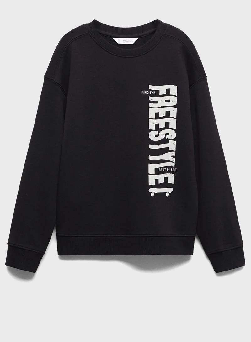 MANGO Kids Freestyle Sweatshirt
