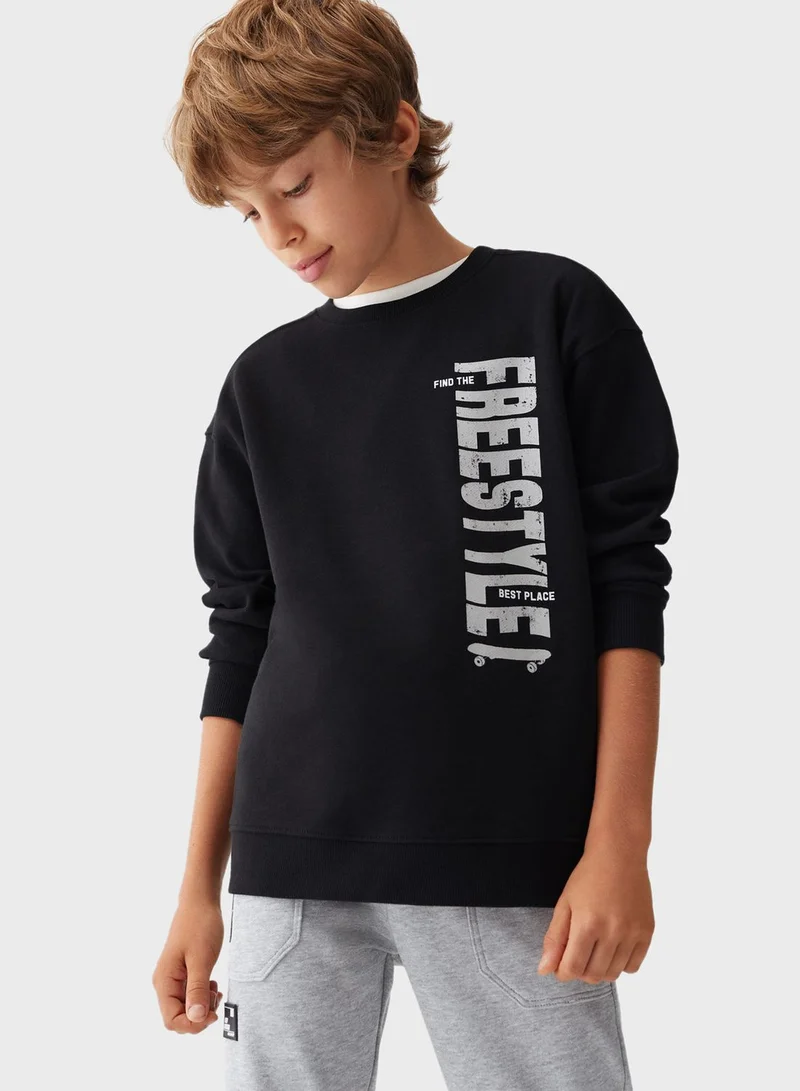 MANGO Kids Freestyle Sweatshirt