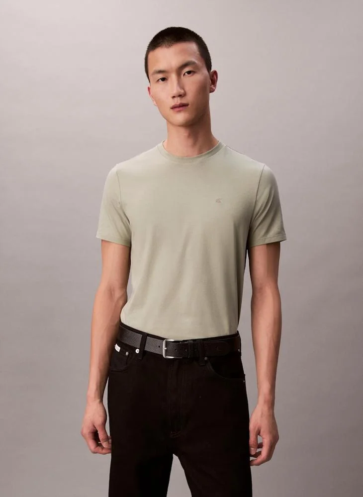 CALVIN KLEIN Short Sleeve Logo Crew Neck T-Shirt